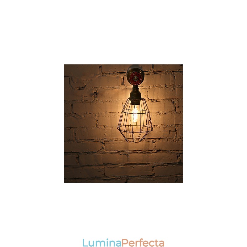 Lămpi de perete industriale de epocă cu conducte de apă Loft Edison Light pentru bar Restaurant Corpuri de iluminat de perete