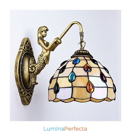 European Mediteranean Contractat Rural Creativ Fier forjat Lampă de perete Lumini din sticlă European Mediteranean Contractat Rural Creativ Fier forjat Lampă de perete Lumini din sticlă