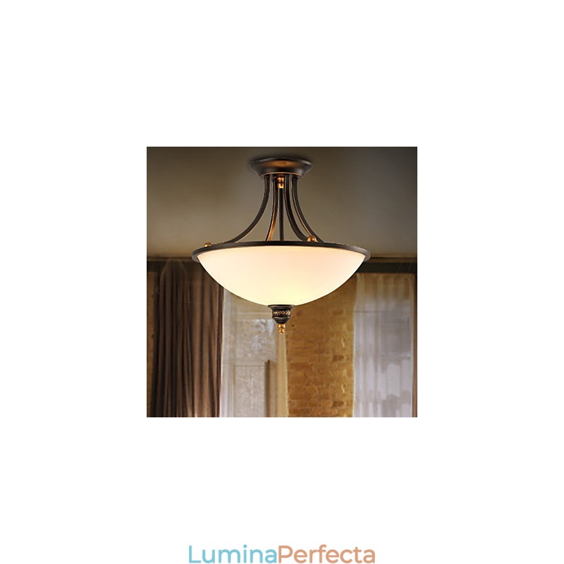 Plafoniere Pastorale Simple Bronz Phnom Penh Țară Americană Lampă de Plafon Europeană
