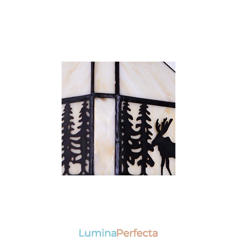 Căprior de Crăciun Contractat European Rural Creativ Fier Forjat Lampă de Perete Lumini de Sticlă