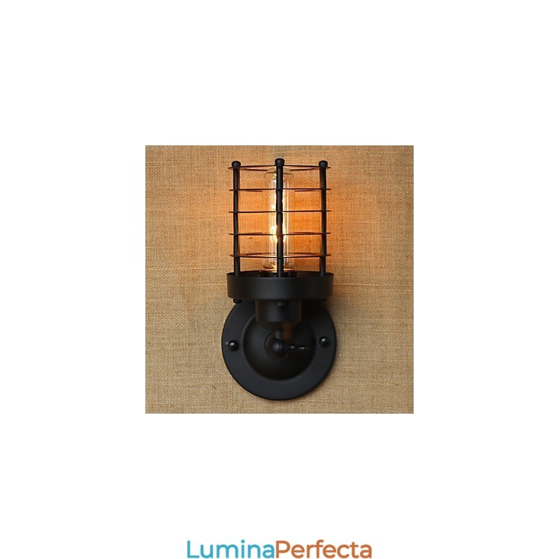 Retro, simplu, elegant, negru, noptiera, culoar, scari, balcon, perete decorativ