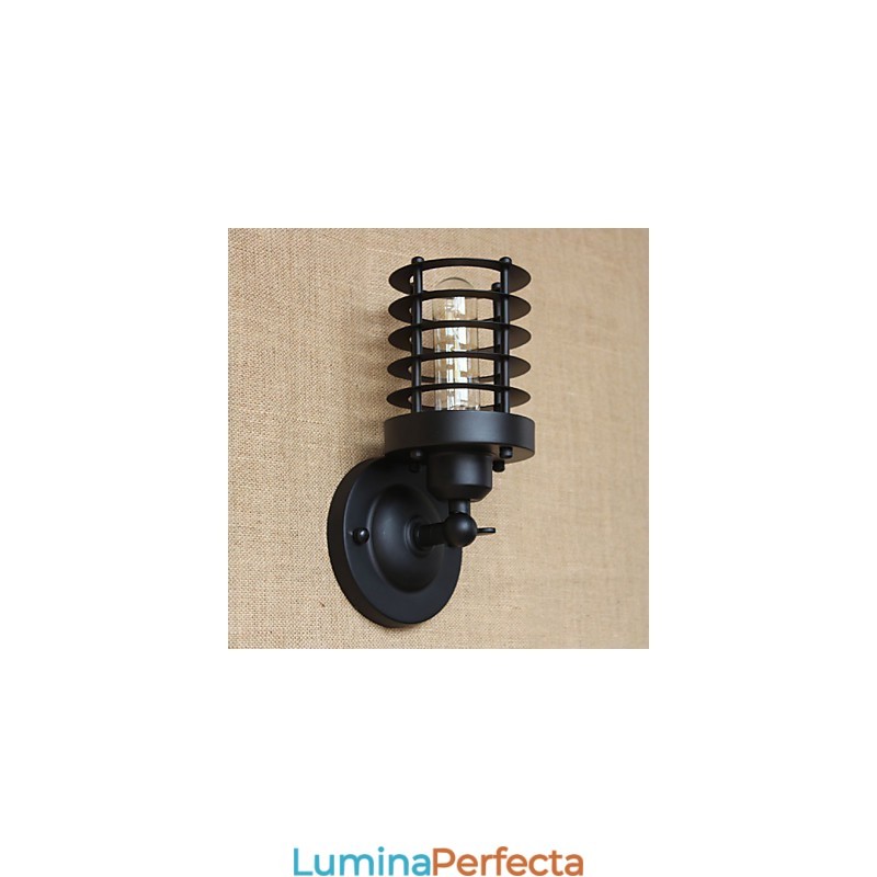Retro, simplu, elegant, negru, noptiera, culoar, scari, balcon, perete decorativ