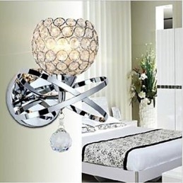 Lampă de perete din cristal cu un singur cap