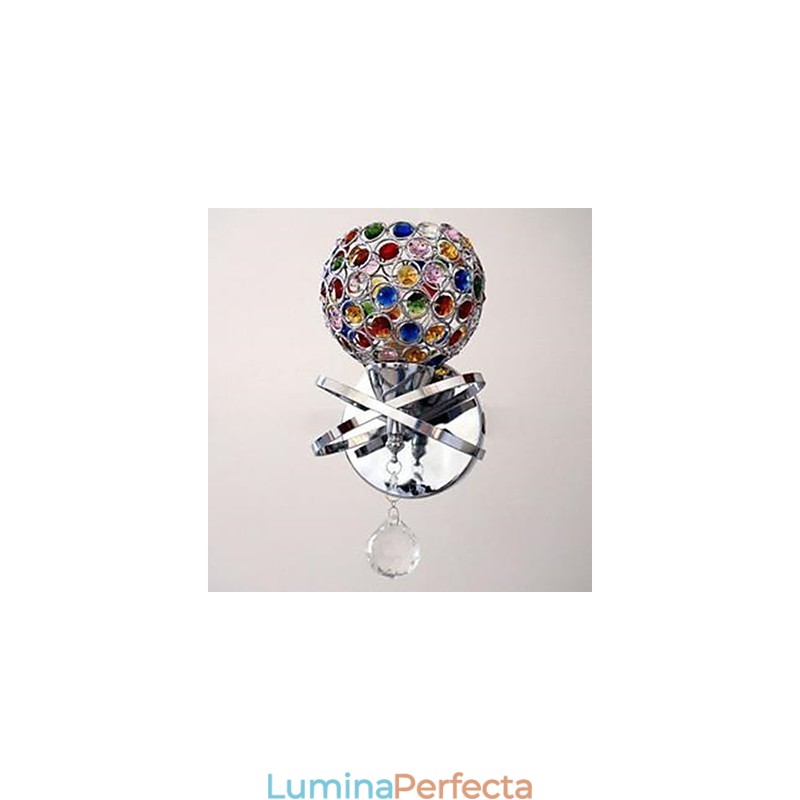 Lampă de perete din cristal cu un singur cap