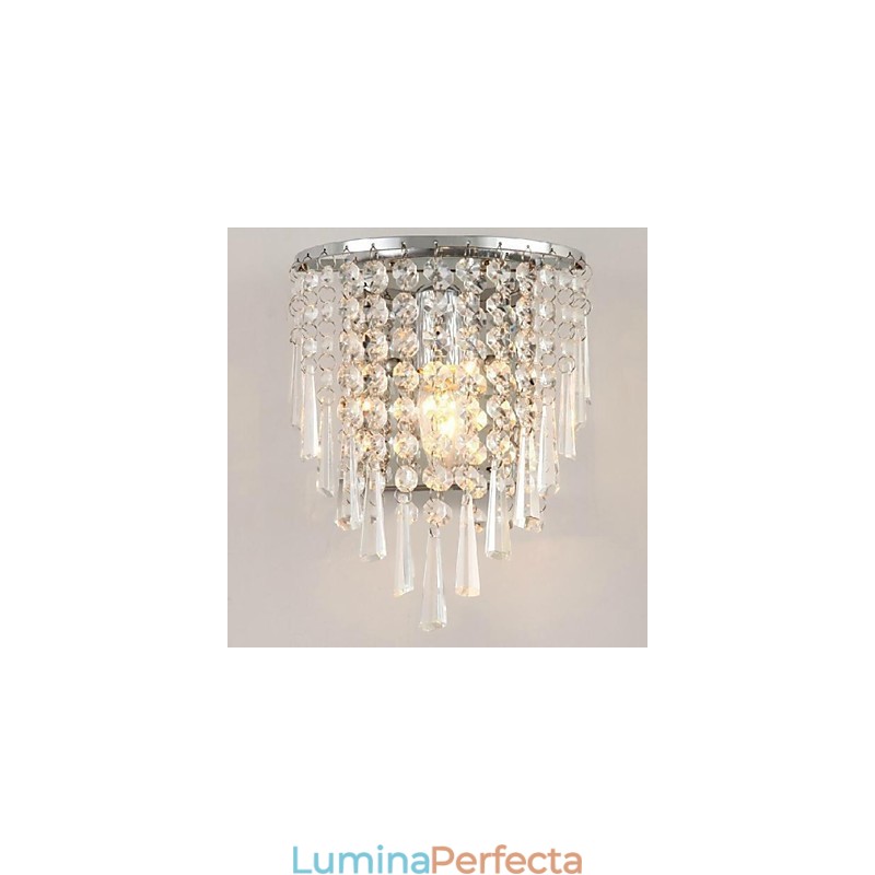 Aplică de perete din cristal la modă modernă Iluminarea patului Lampă de perete din cristal