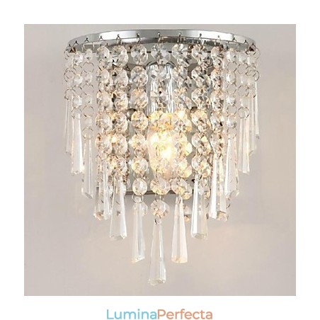 Aplică de perete din cristal la modă modernă Iluminarea patului Lampă de perete din cristal Aplică de perete din cristal la modă modernă Iluminarea patului Lampă de perete din cristal