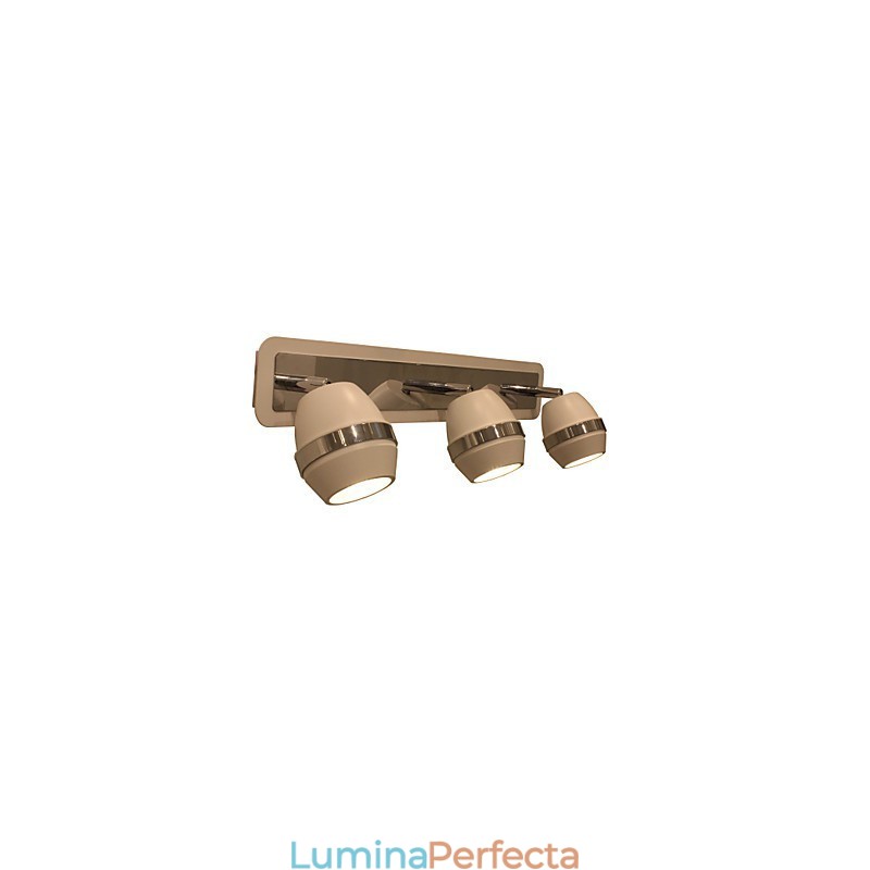 Applique Moderne Sferice Cromate Lumini De Baie Cu 3 Lumini