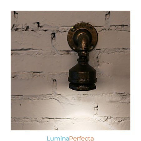 Lampă pentru țeavă de apă din fier pentru mansardă Applique de perete Corpuri de iluminat de perete vintage industriale pentru iluminat interioară acasă Lampă pentru țeavă de apă din fier pentru mansardă Applique de perete Corpuri de iluminat de perete vintage industriale pentru iluminat interioară acasă