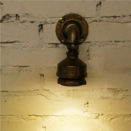 Lampă pentru țeavă de apă din fier pentru mansardă Applique de perete Corpuri de iluminat de perete vintage industriale pentru iluminat interioară acasă