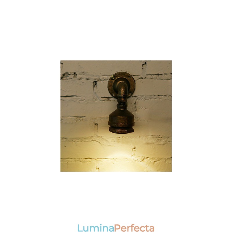 Lampă pentru țeavă de apă din fier pentru mansardă Applique de perete Corpuri de iluminat de perete vintage industriale pentru iluminat interioară acasă