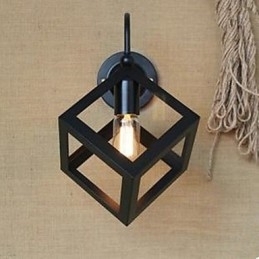 Bar Magazin de imbracaminte Restaurant Scara Xuan Industrial Fereastra Patrata Decoreaza Lampa de Perete