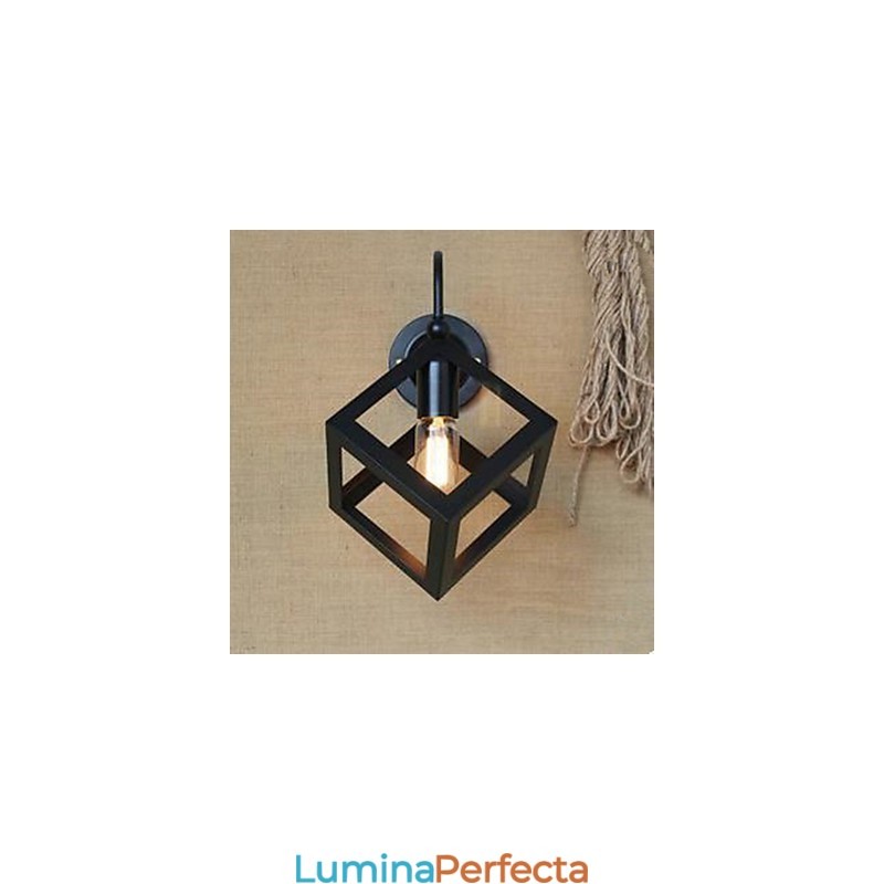 Bar Magazin de imbracaminte Restaurant Scara Xuan Industrial Fereastra Patrata Decoreaza Lampa de Perete