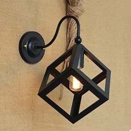 Bar Magazin de imbracaminte Restaurant Scara Xuan Industrial Fereastra Patrata Decoreaza Lampa de Perete