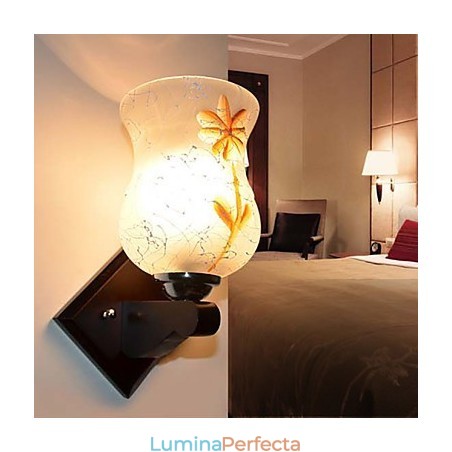 Lampă de perete creativă din lemn masiv de dormitor Capul unui pat luminează Lampă de perete creativă din lemn masiv de dormitor Capul unui pat luminează