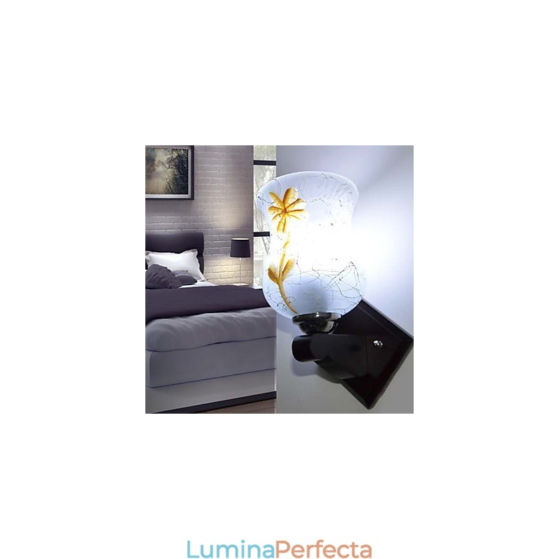Lampă de perete creativă din lemn masiv de dormitor Capul unui pat luminează