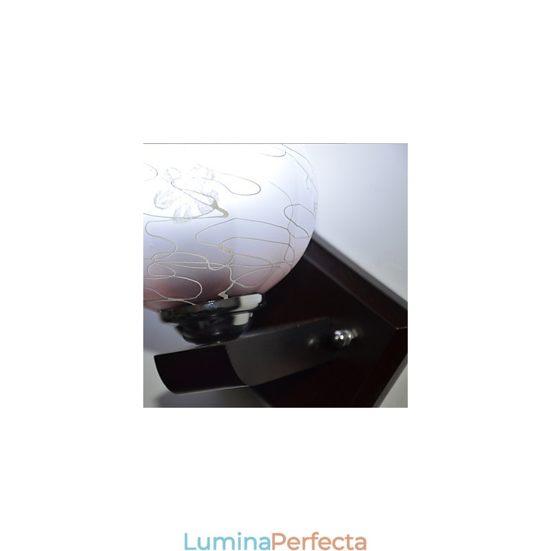 Lampă de perete creativă din lemn masiv de dormitor Capul unui pat luminează