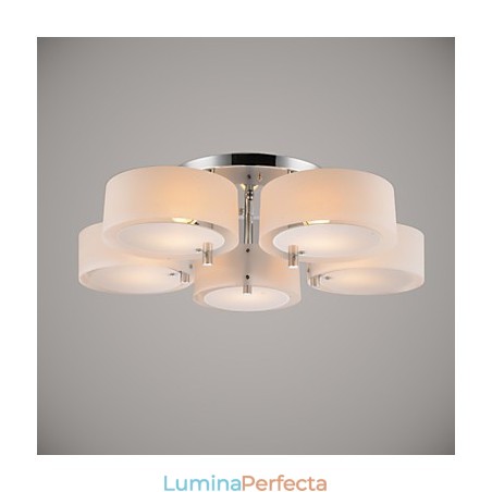 Plafoniera încastrabilă, modernă, contemporană, cu 5 lumini, metal Plafoniera încastrabilă, modernă, contemporană, cu 5 lumini, metal