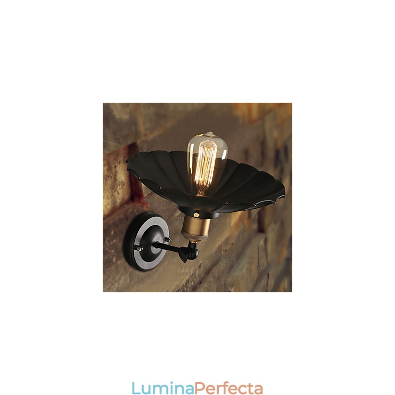 Scara Ccreative Restaurare Moduri Vechi Un singur cap rochie neagra Lampa de perete din fier forjat