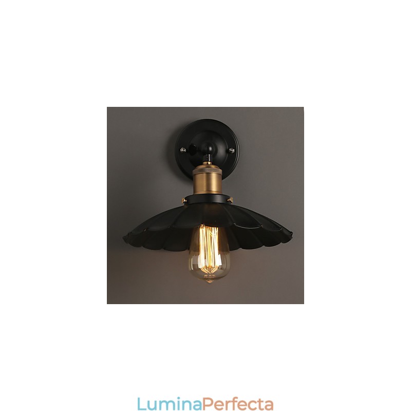 Scara Ccreative Restaurare Moduri Vechi Un singur cap rochie neagra Lampa de perete din fier forjat