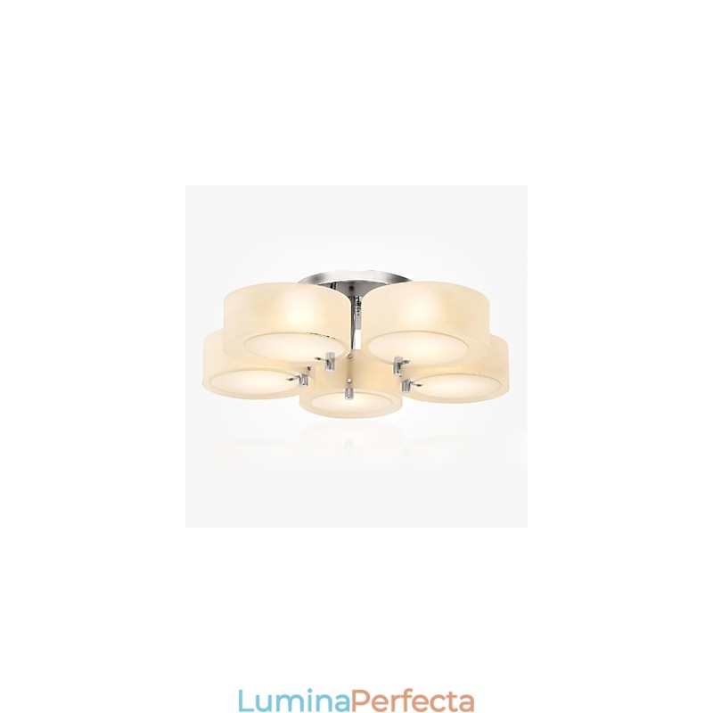 Plafoniera încastrabilă, modernă, contemporană, cu 5 lumini, metal