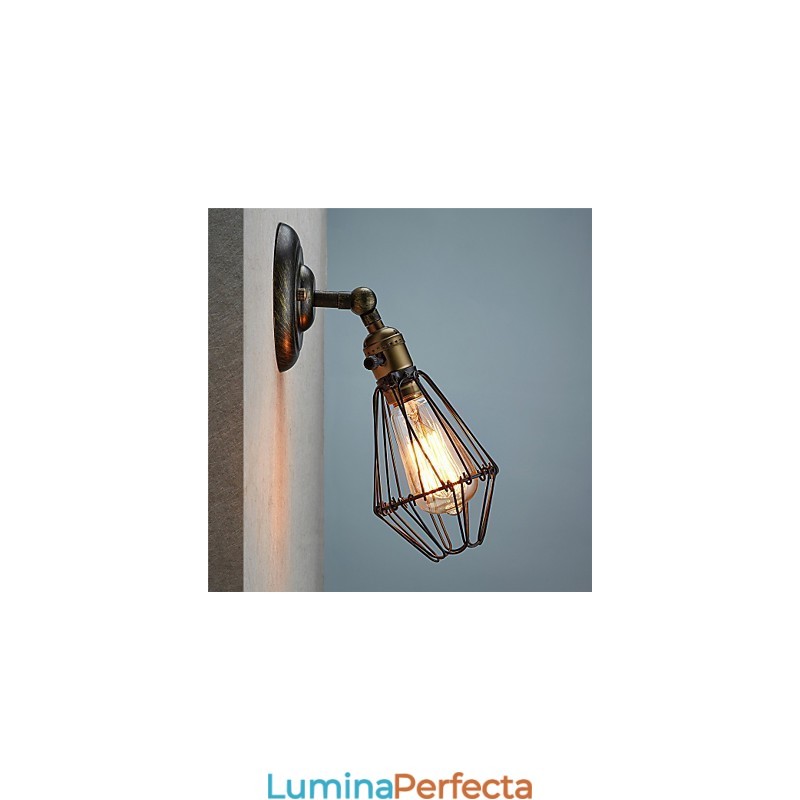 Lampă industrială de deschidere și închidere în stil vintage