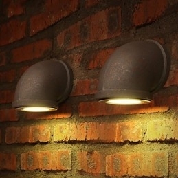 Loft Personality Vintage Bar Counter Țeavă de apă Lampă de perete Spot Lumină Lot Accesorii de iluminat Scară Lampă de balcon