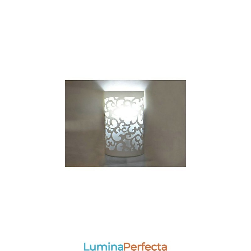 ALL BLUE Decorație de înaltă calitate a modelelor sculptate sau modelelor pe lampa de perete din lemn