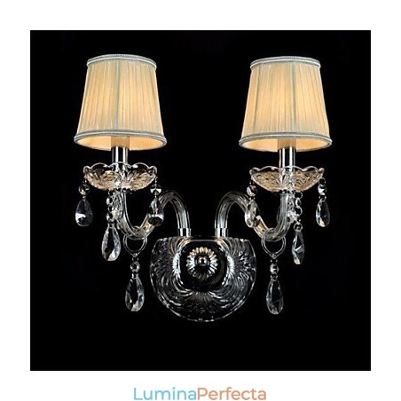 Applique de perete în stil mini de cristal Lumânări Applique Sticla modernă contemporană Applique de perete în stil mini de cristal Lumânări Applique Sticla modernă contemporană