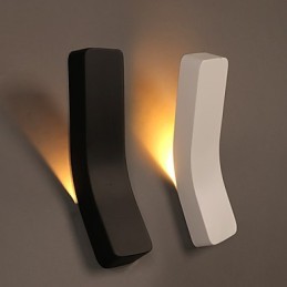 Lampă de perete contractată și contemporană creativă îndoită din fier forjat Power Lights