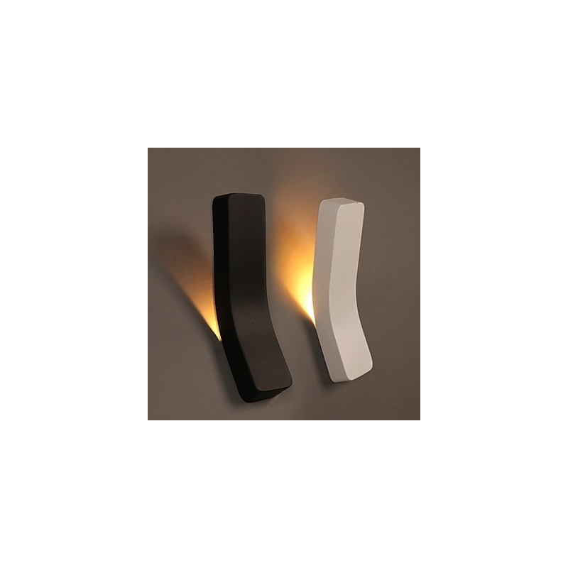 Lampă de perete contractată și contemporană creativă îndoită din fier forjat Power Lights