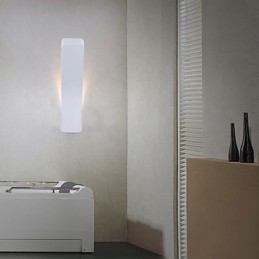Lampă de perete contractată și contemporană creativă îndoită din fier forjat Power Lights