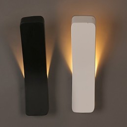 Lampă de perete contractată și contemporană creativă îndoită din fier forjat Power Lights