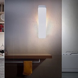 Lampă de perete contractată și contemporană creativă îndoită din fier forjat Power Lights