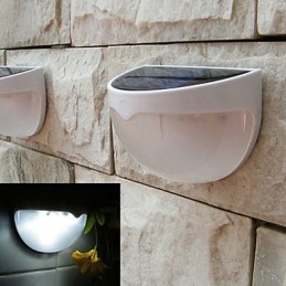 Lampă cu energie solară Lumină de grădină în aer liber Lumină solară activată cu senzor automat (alb)