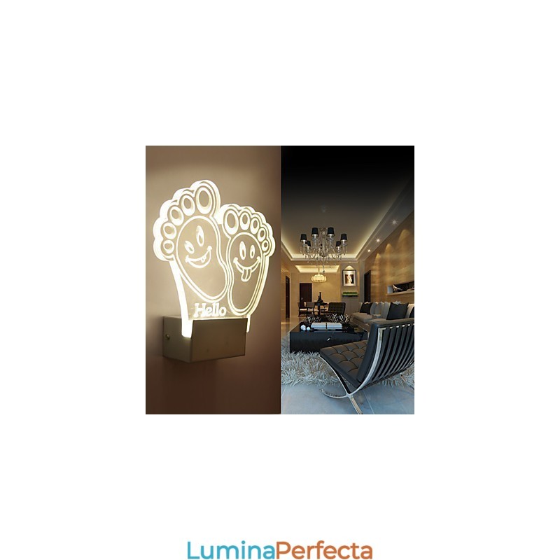 Acrilic Lampă PVC Lampă Light Chip Modern Contemporan Metal