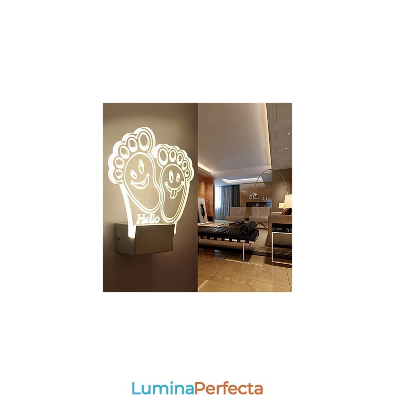 Acrilic Lampă PVC Lampă Light Chip Modern Contemporan Metal