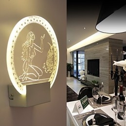 Acrilic Lampă PVC Lampă Lumină Chip Modern Contemporan Metal 5W