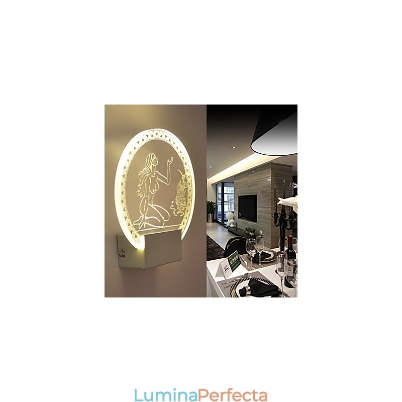 Acrilic Lampă PVC Lampă Lumină Chip Modern Contemporan Metal 5W