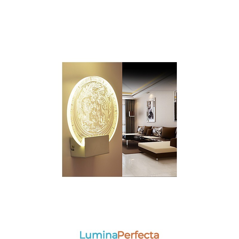 Aplice PVC Lampă Lumină Modern Contemporan Metal