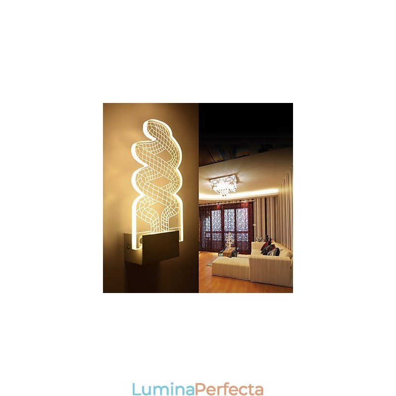 Acrilic Lampă PVC Lampă Light Chip Modern Contemporan Metal