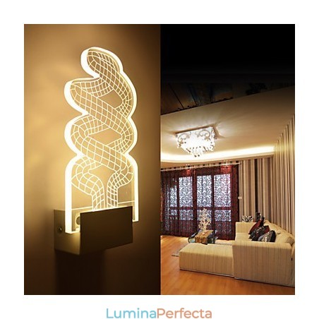 Acrilic Lampă PVC Lampă Light Chip Modern Contemporan Metal