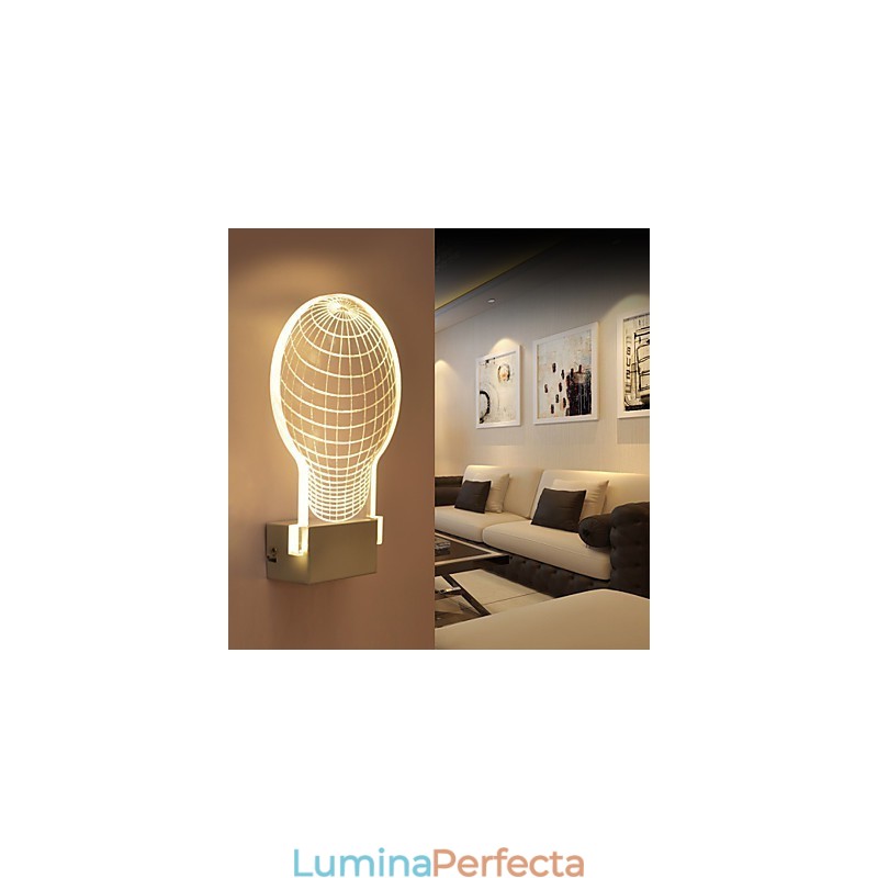 Acrilic Lampă PVC Lampă Light Chip Modern Contemporan Metal