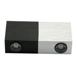 Aplică modernă de perete cu jumătate argintie jumătate negru Design șic Corp cubic 2 s