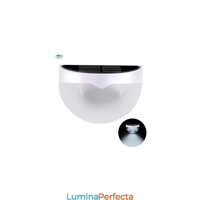 Lampă solară impermeabilă IP55 alb + negru