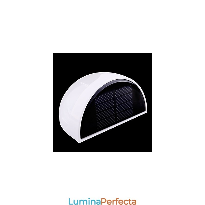 Lampă solară impermeabilă IP55 alb + negru