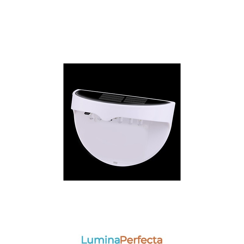 Lampă solară impermeabilă IP55 alb + negru