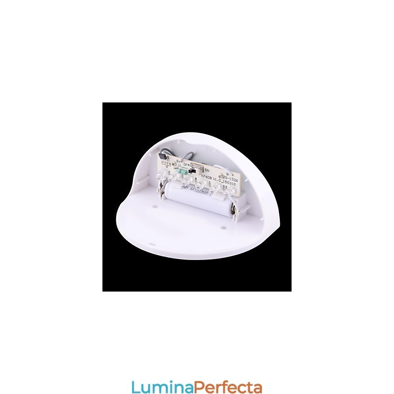 Lampă solară impermeabilă IP55 alb + negru