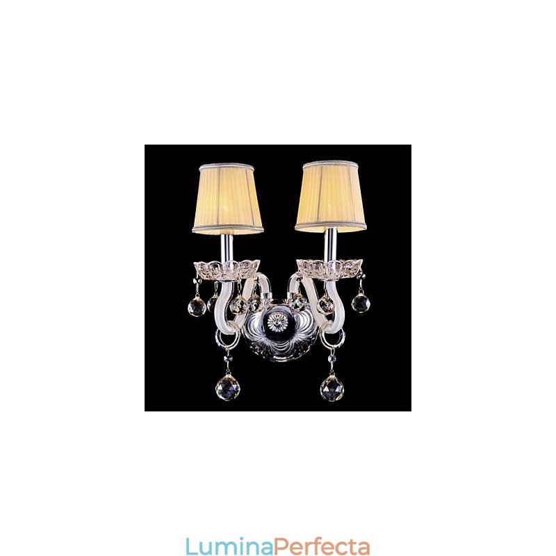 Applique de perete în stil mini de cristal Lumânare Applique Sticla modernă contemporană