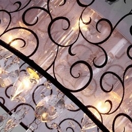 Modern Contemporan Tambur Cristal Electroplated Metal Montaj încastrat