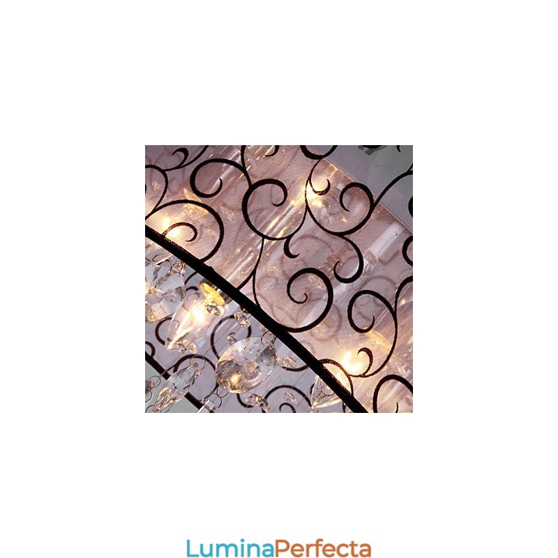 Modern Contemporan Tambur Cristal Electroplated Metal Montaj încastrat